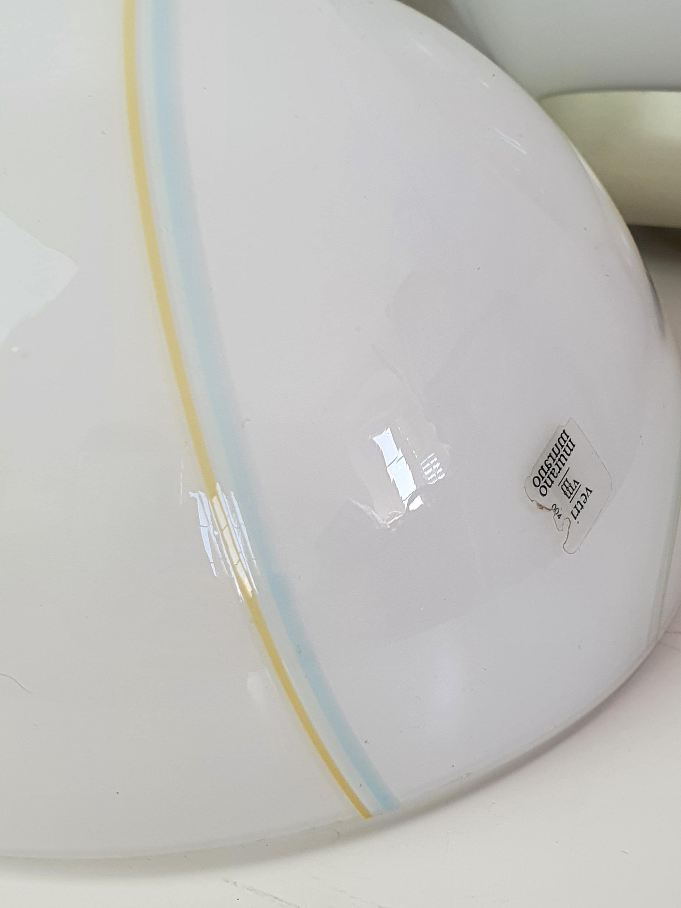 Murano Glass Lighting Set (3 Pieces) | Mid-Century Modern Sconces & Flush Mount | Italian Hand-Blown Vintage Light Trio