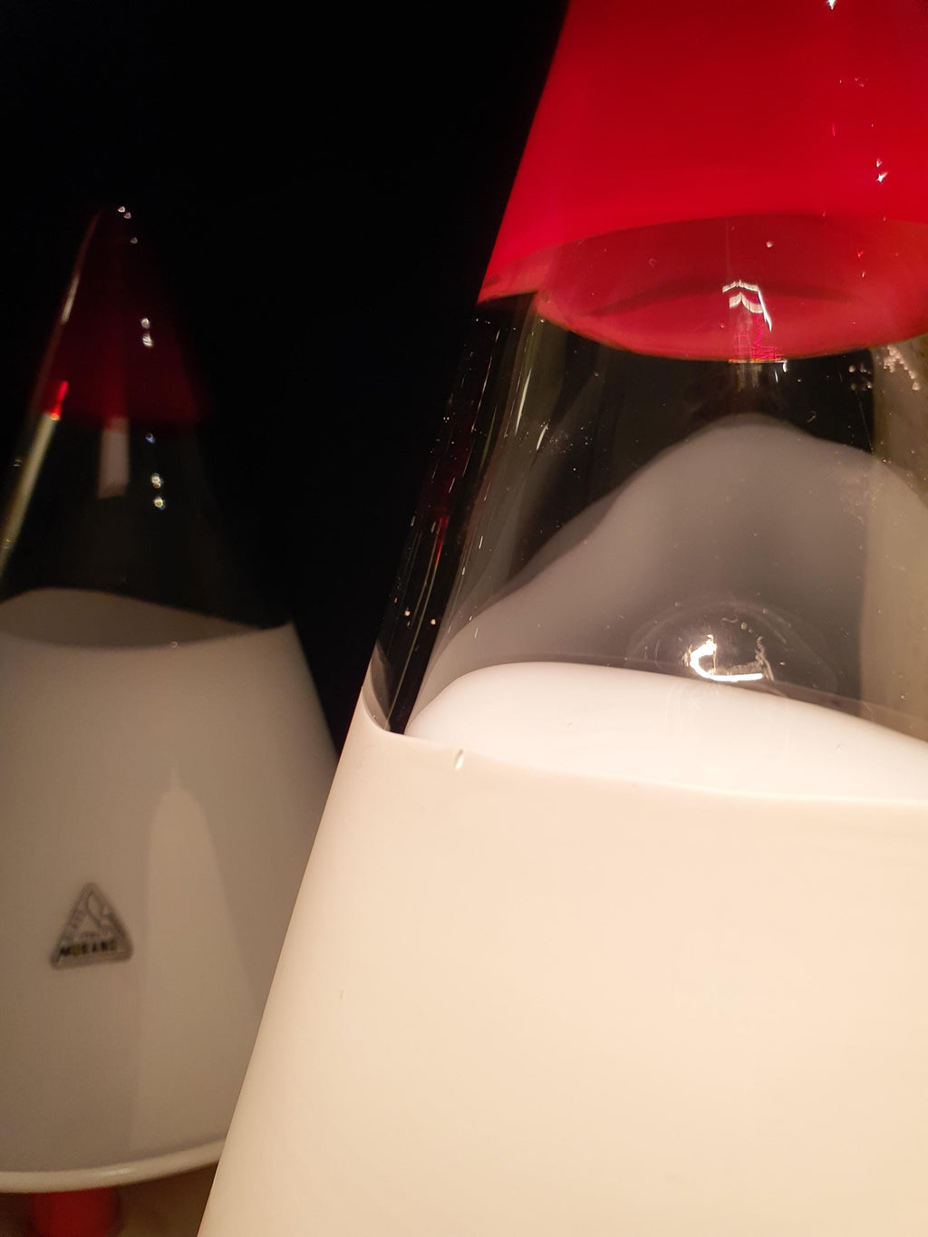 Vintage Murano Glass Table Lamps: Cone-Shaped MCM Italian Lighting