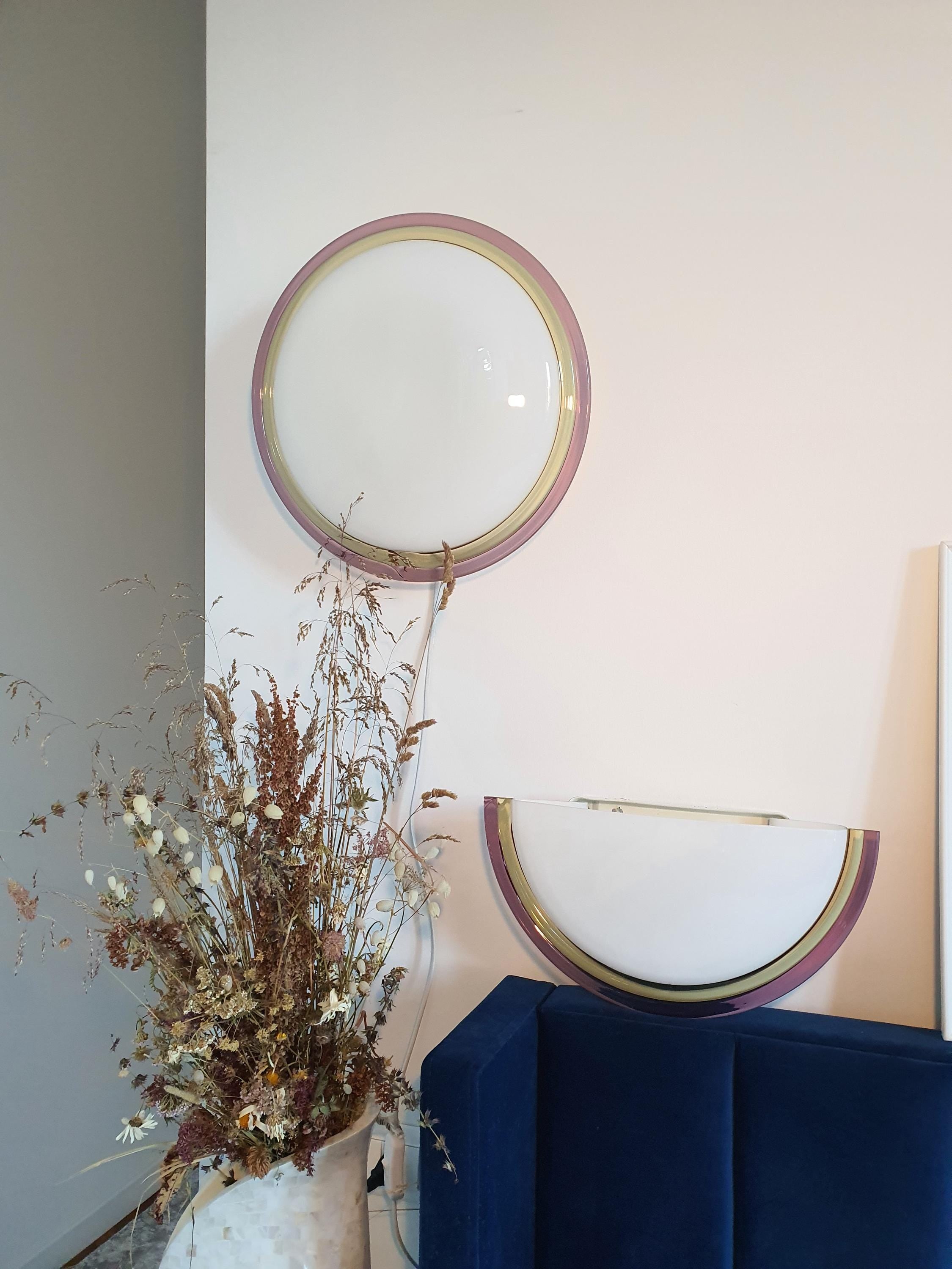 Vintage Murano Glass Flush Mount Light Fixtures: Retro Italian Lighting