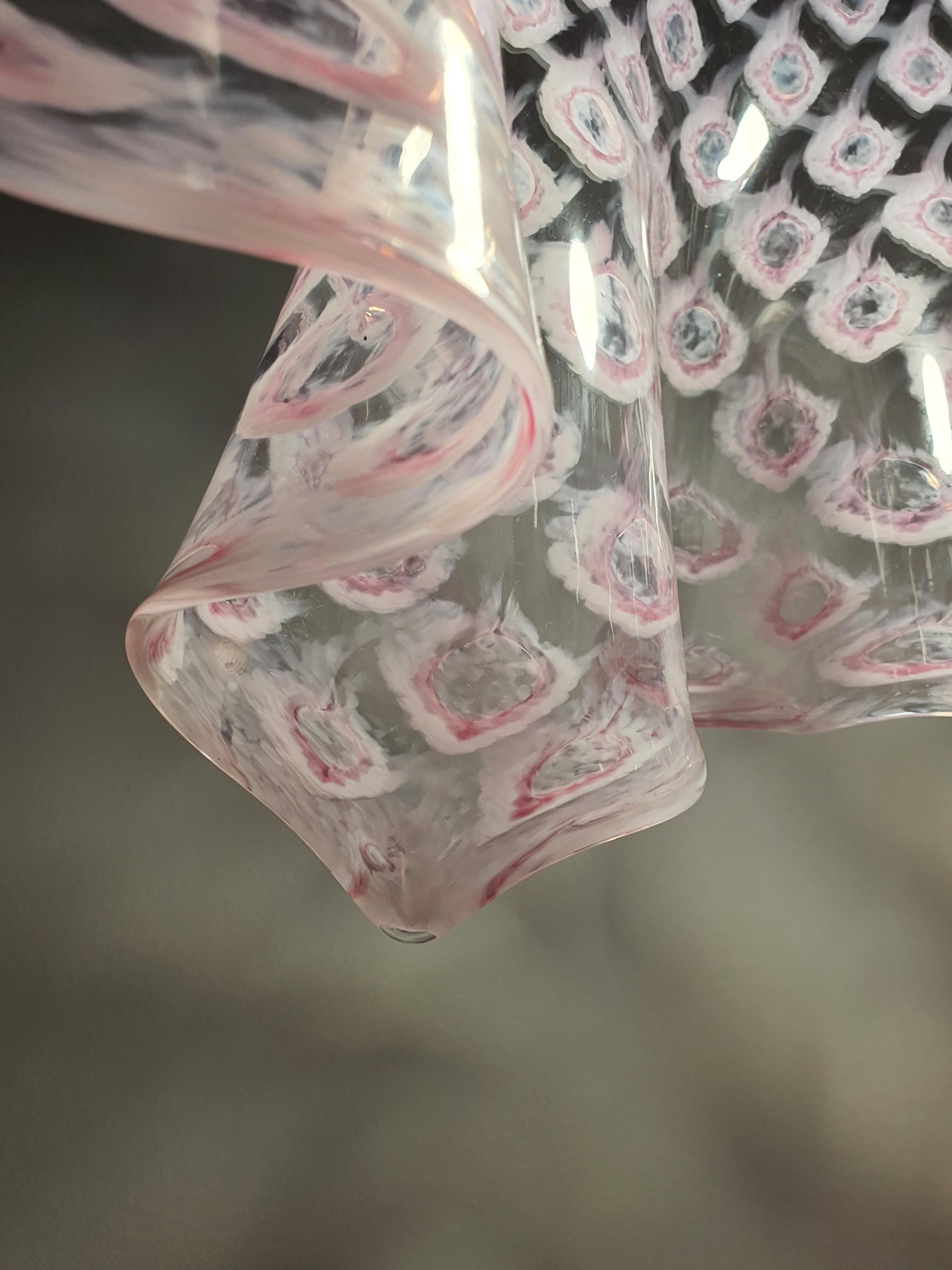 La Murrina 粉色气泡穆拉诺玻璃吊灯 | 复古手帕造型 Fazzoletto 吊灯