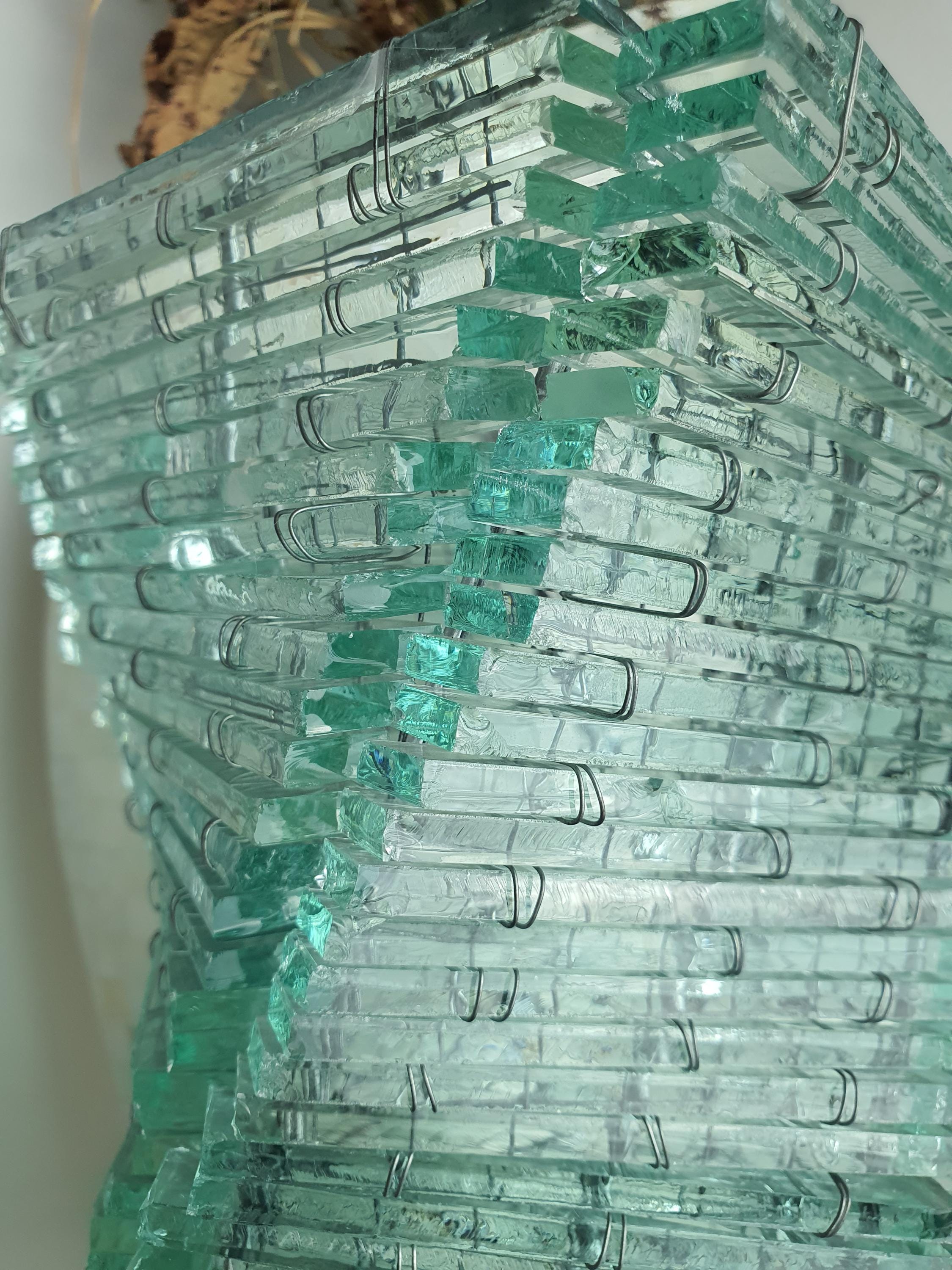 Mosaic Bottle Glass Table Lamp: Handcrafted Retro Twist Design
