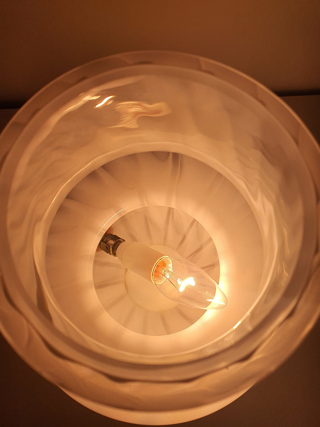Vintage Murano Glass Mushroom Lamp: 1970s Italian Mid-Century Modern