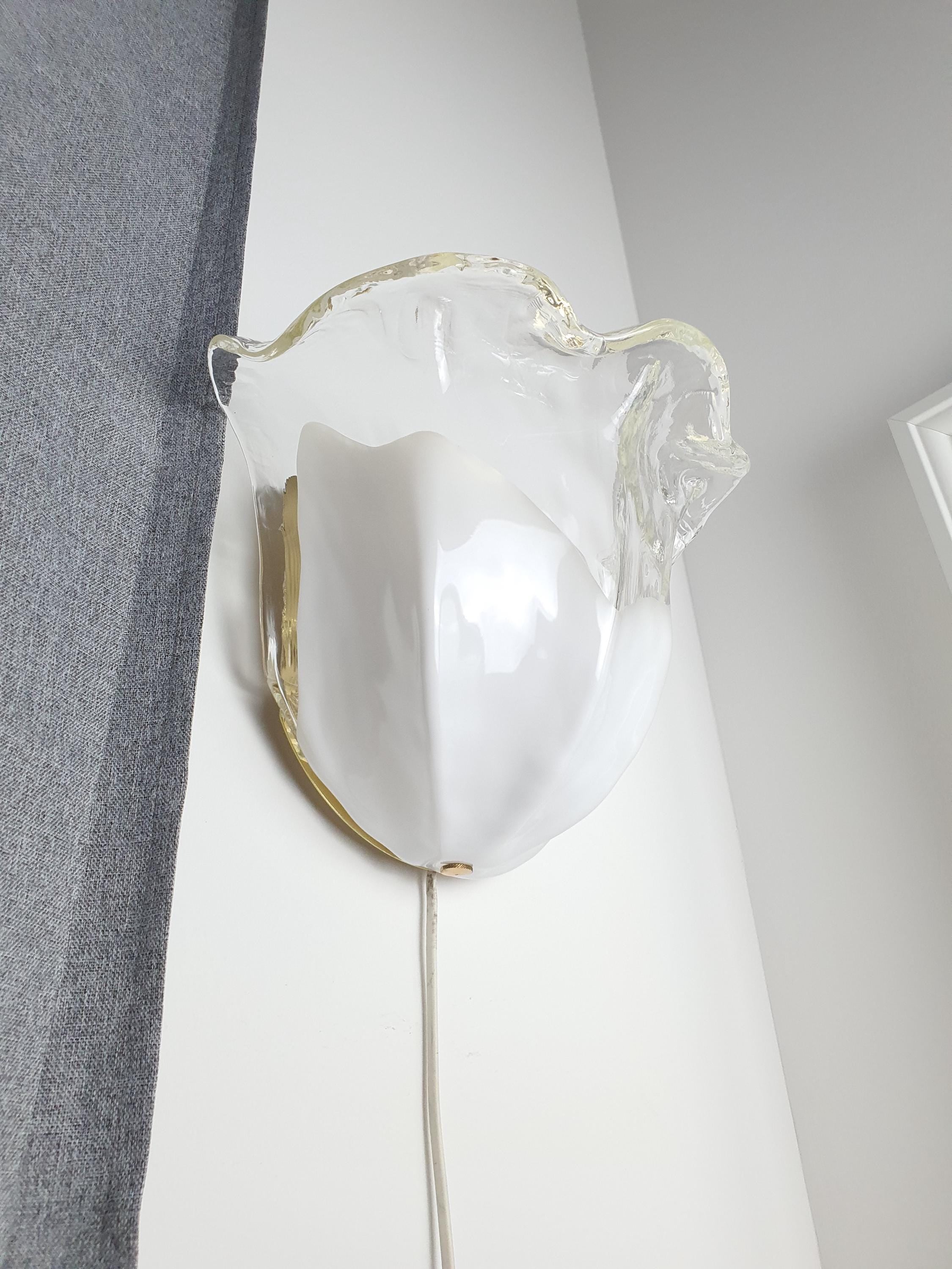 La Murrina Murano Glass Floral Wall Sconce: Italian Hand-Crafted Lighting