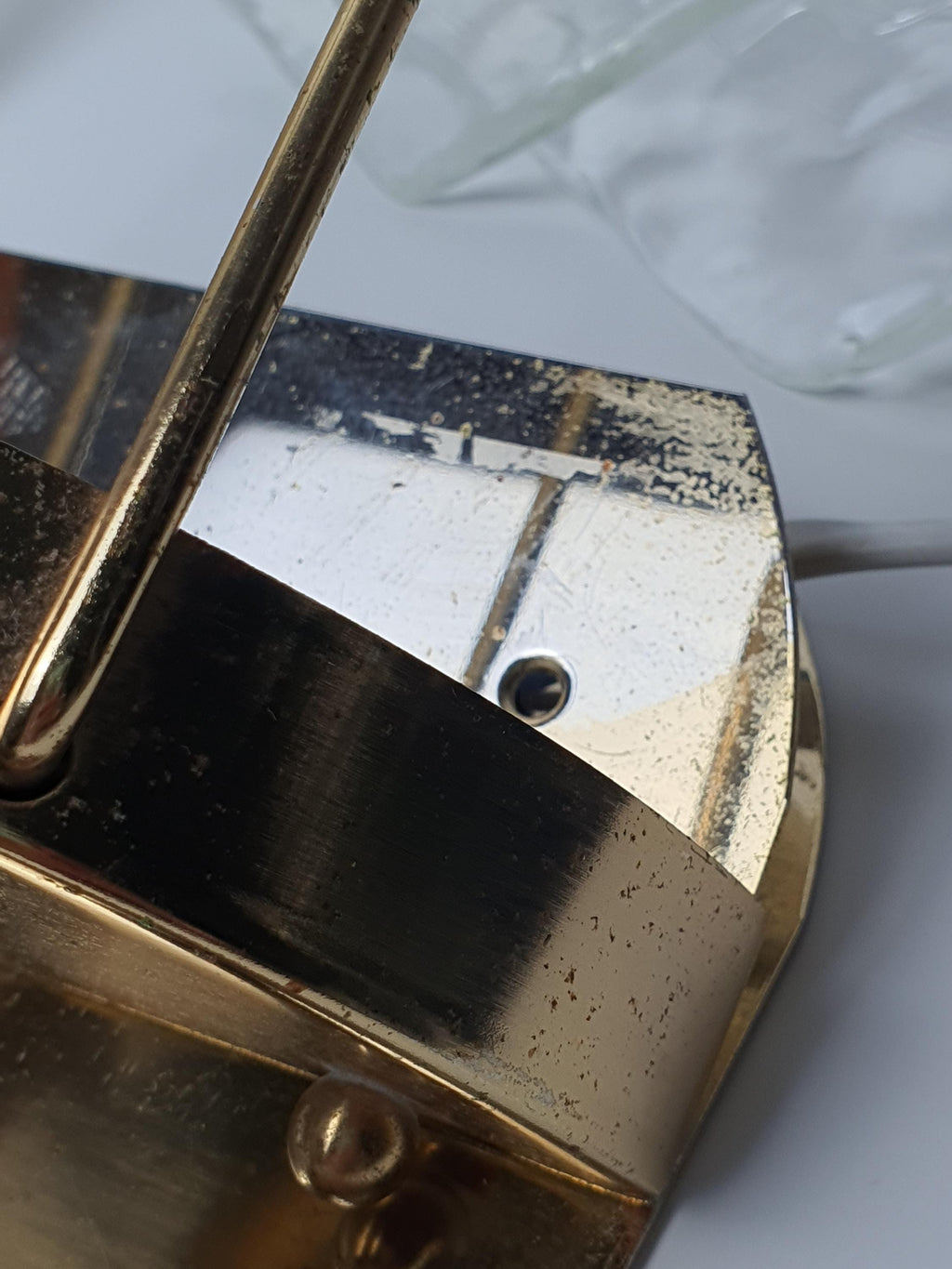 Pair of La Murrina Diamond-Shaped Petal Murano Glass Wall Sconces Gold Base