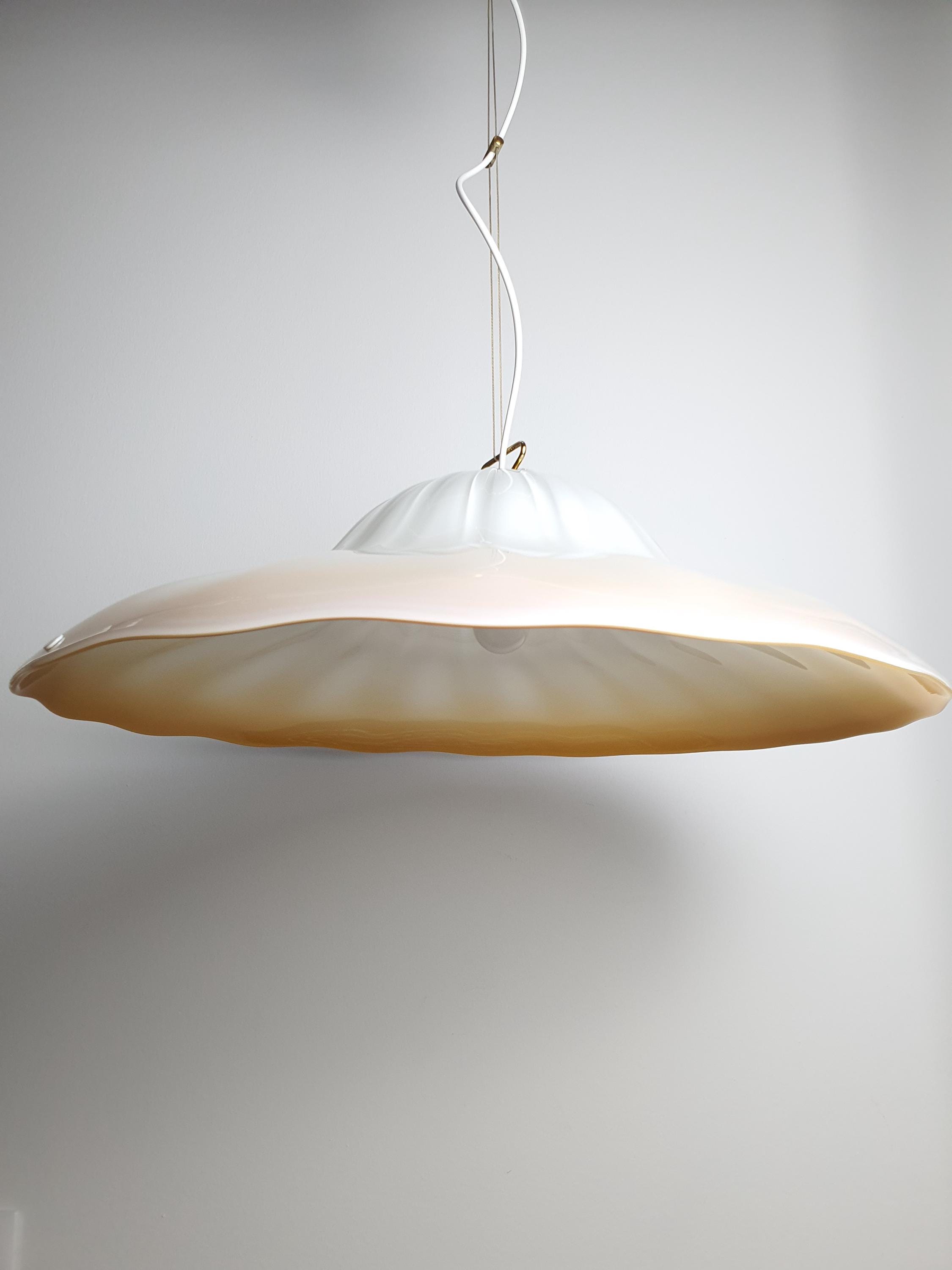 大型 La Murrina 焦糖渐变花形吊灯 | 复古穆拉诺玻璃灯饰