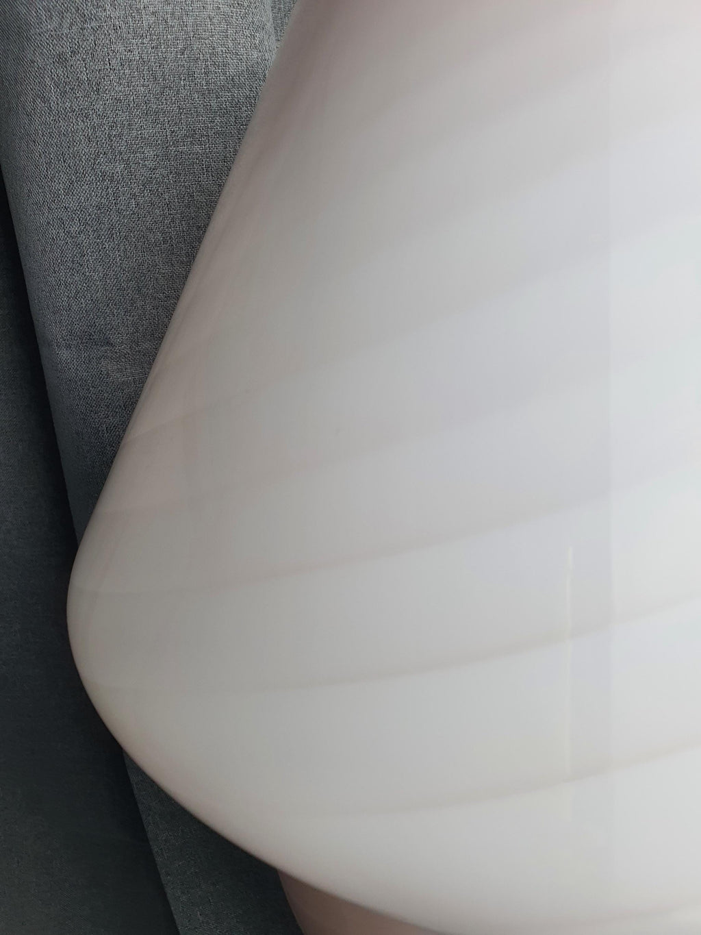 Large Murano Glass Mushroom Lamp Pink Swirl Vintage Bedside Light