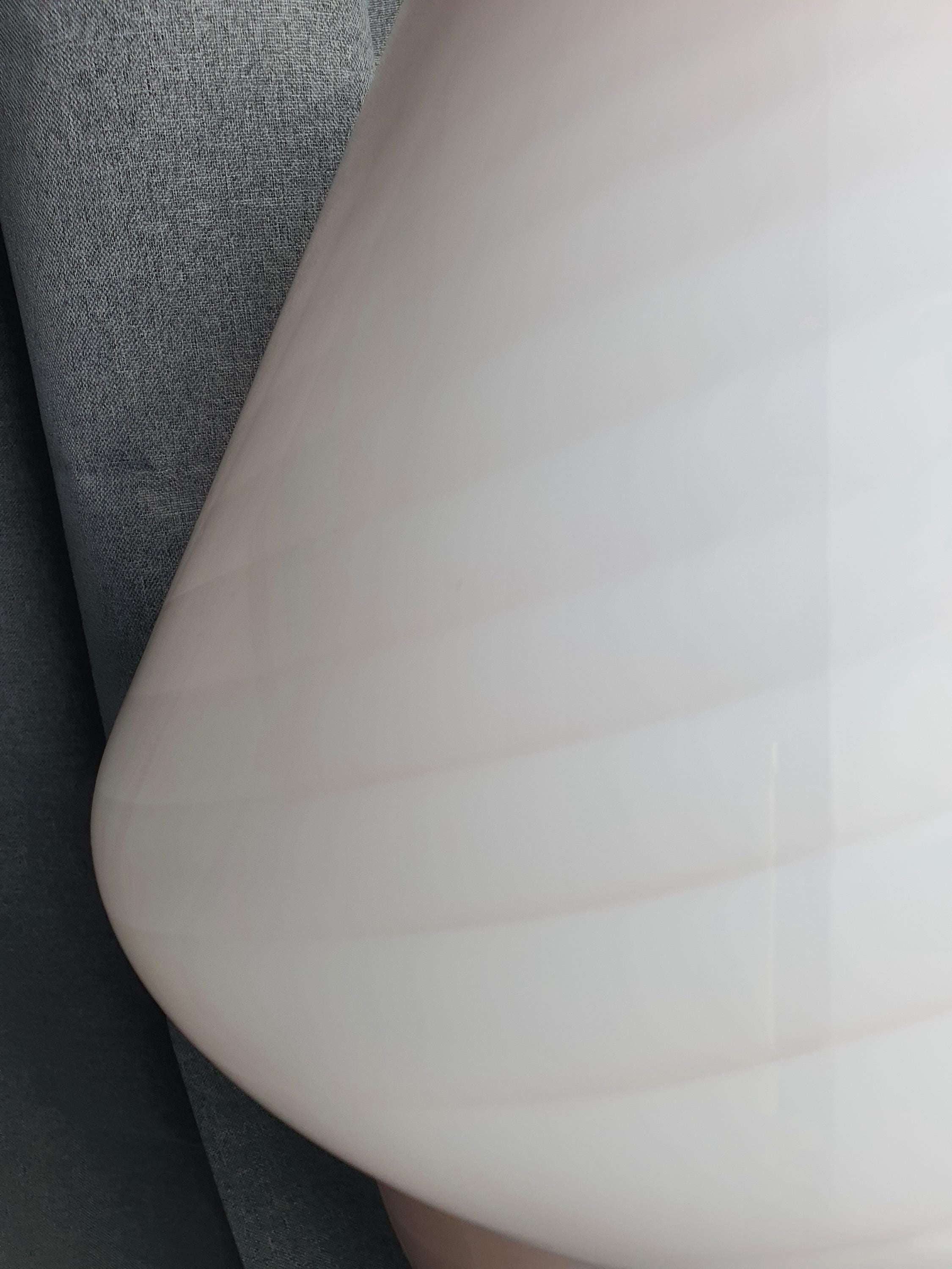 Large Murano Glass Mushroom Lamp Pink Swirl Vintage Bedside Light