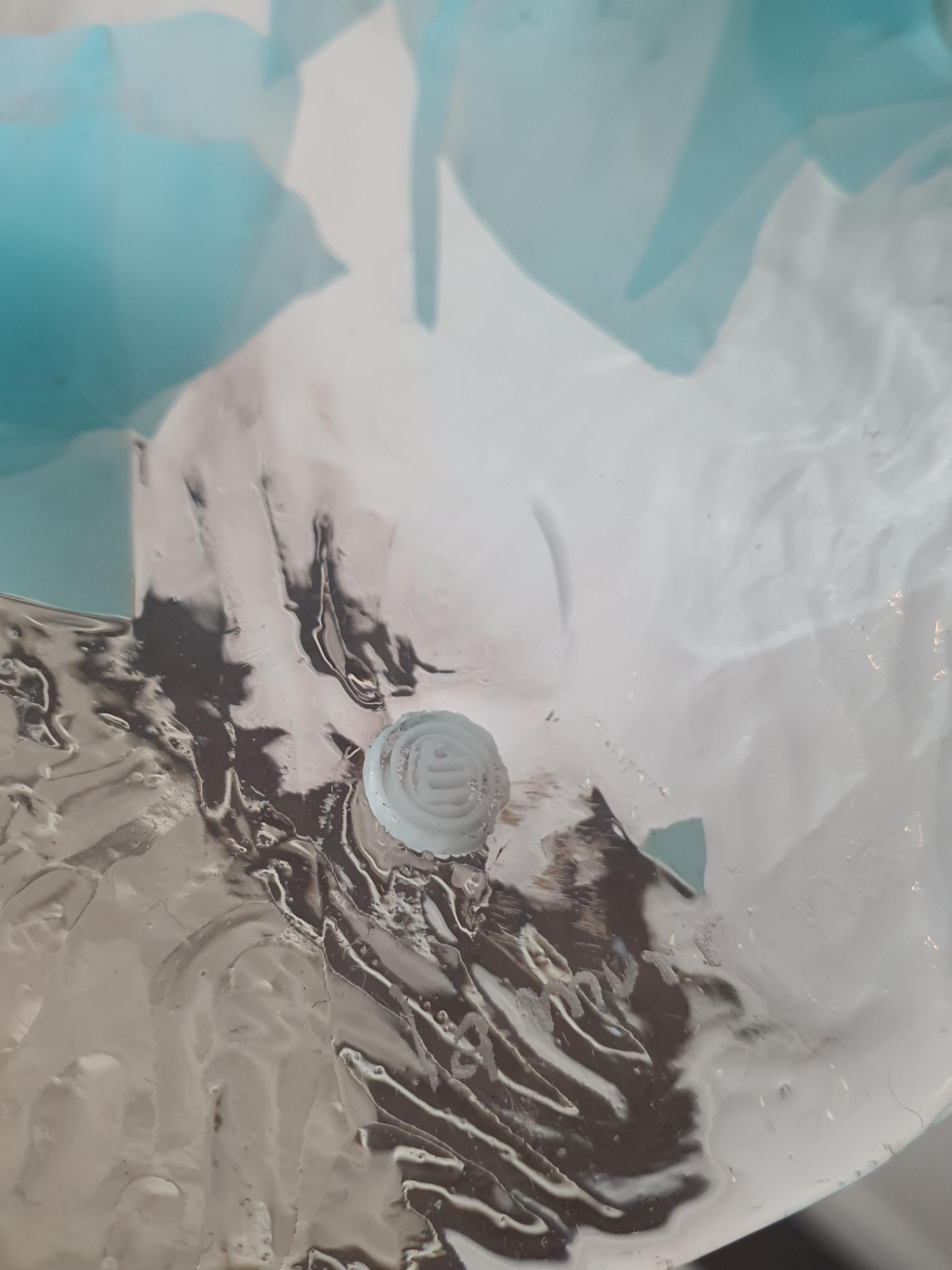 Vintage La Murrina Murano Glass Pendant Light | Tiffany Color Floral Hat Design | Italian Mid-Century Lighting