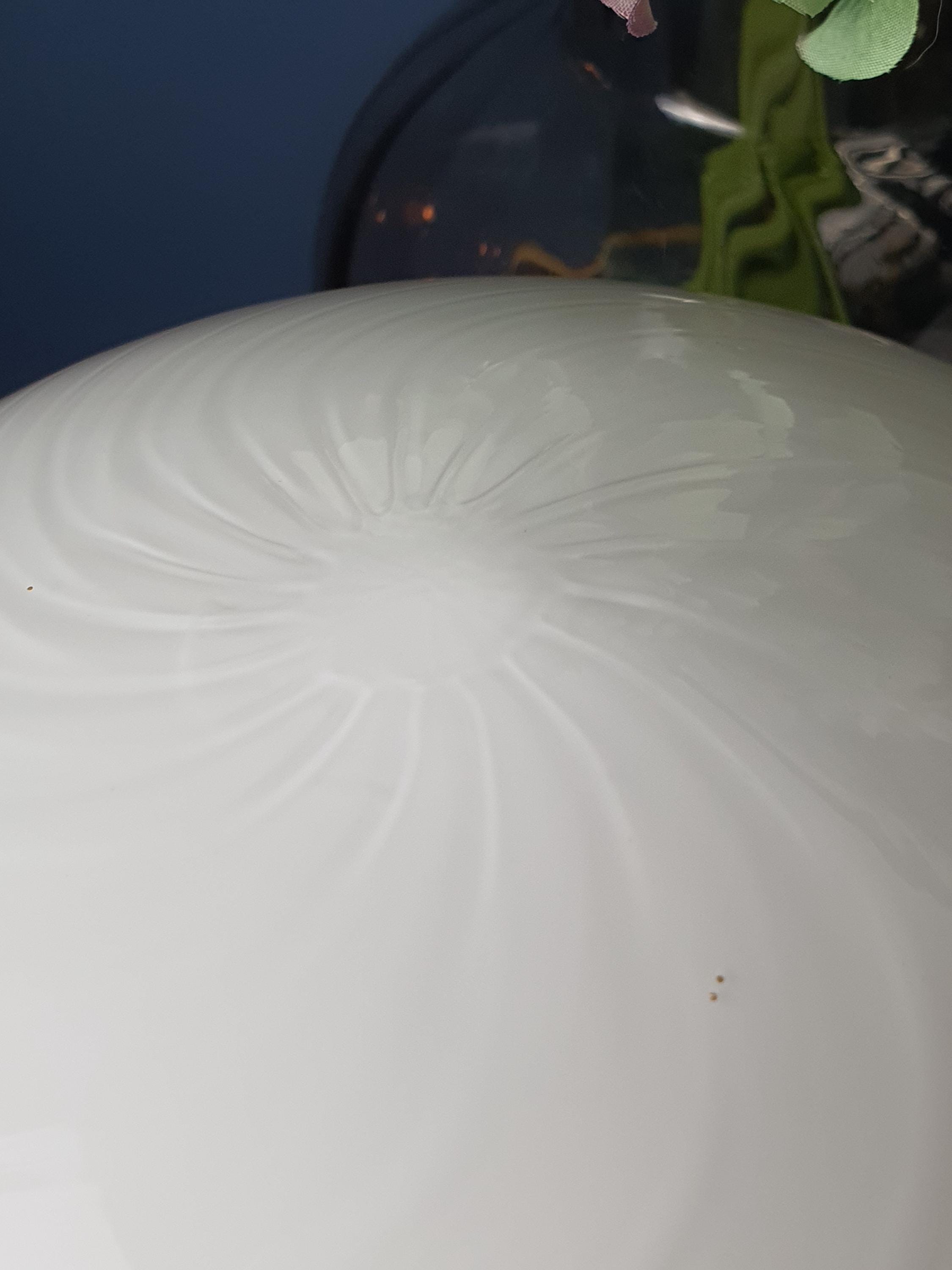 Pair of Vintage Murano Glass Swirl Globe Bedside Lamps Gold Base