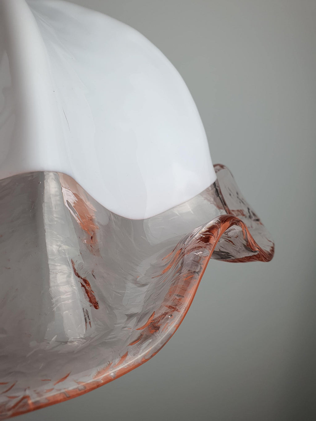 La Murrina Pink Tulip Pendant Light | Vintage Murano Glass Floral Lamp | Italian Mid-Century Lighting