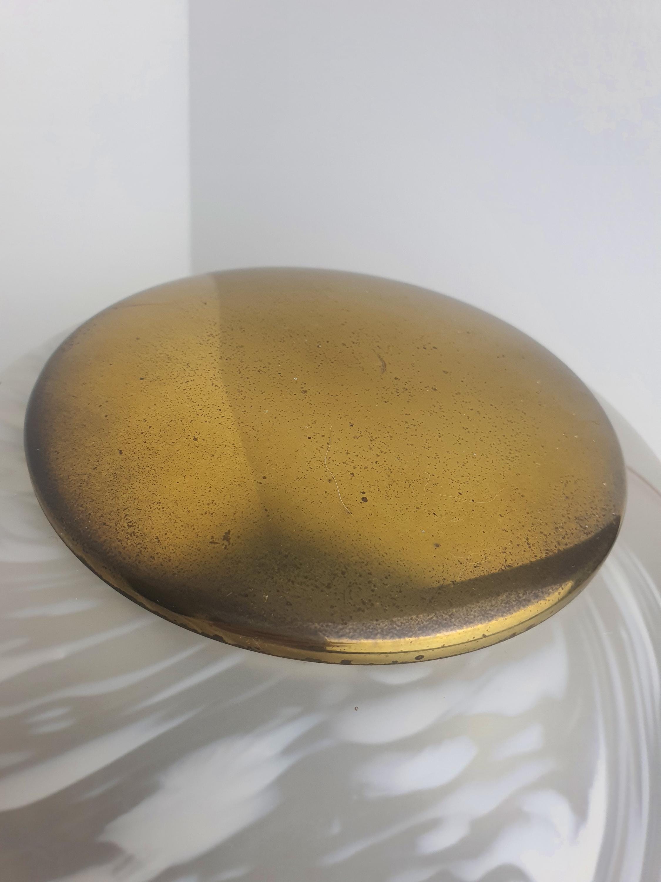 Large Murano Glass Mushroom Lamp: Italian Retro Ambient Light