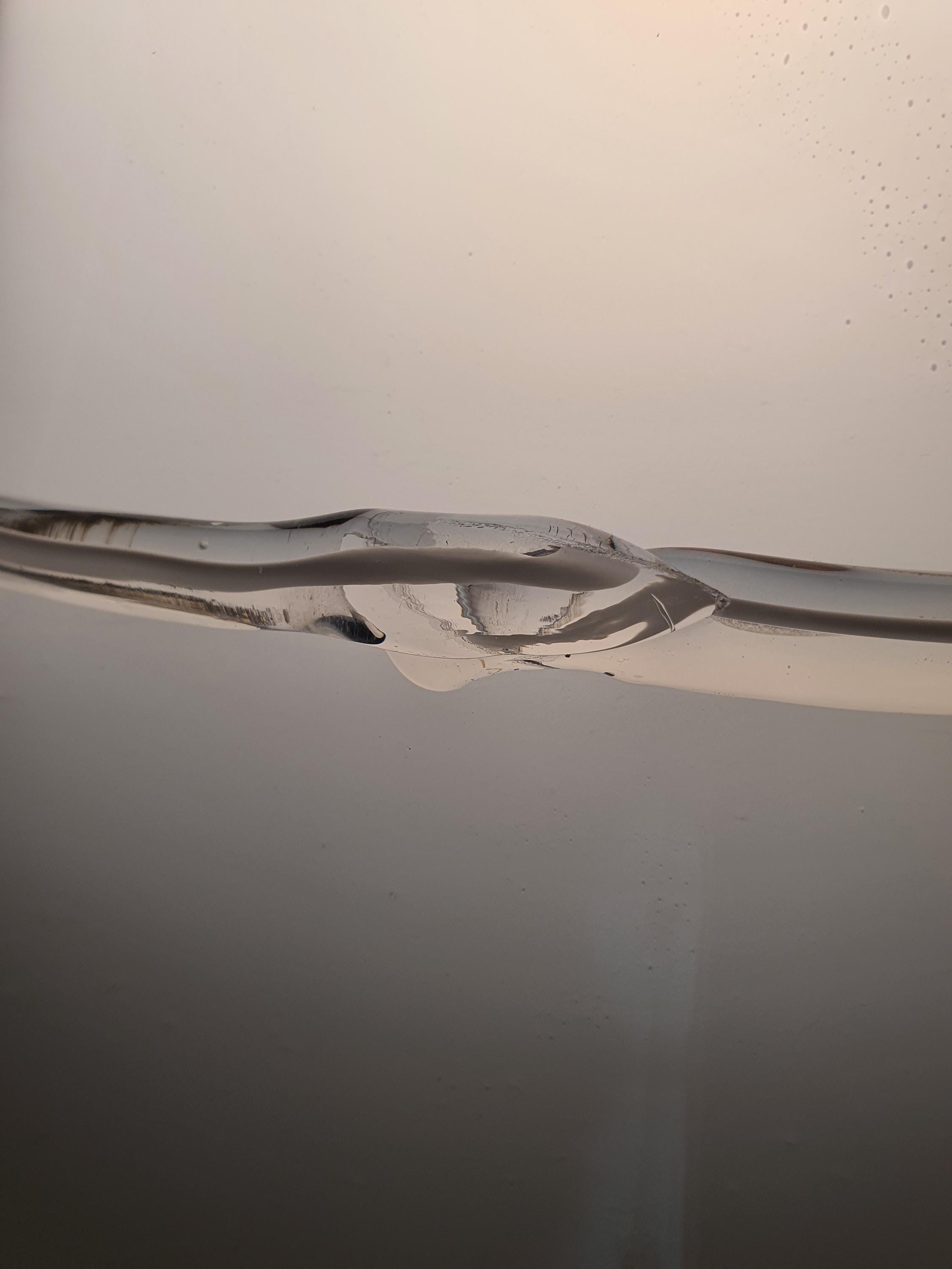 Vintage Murano Glass White Bell Pendant Light with Clear Bow Detail