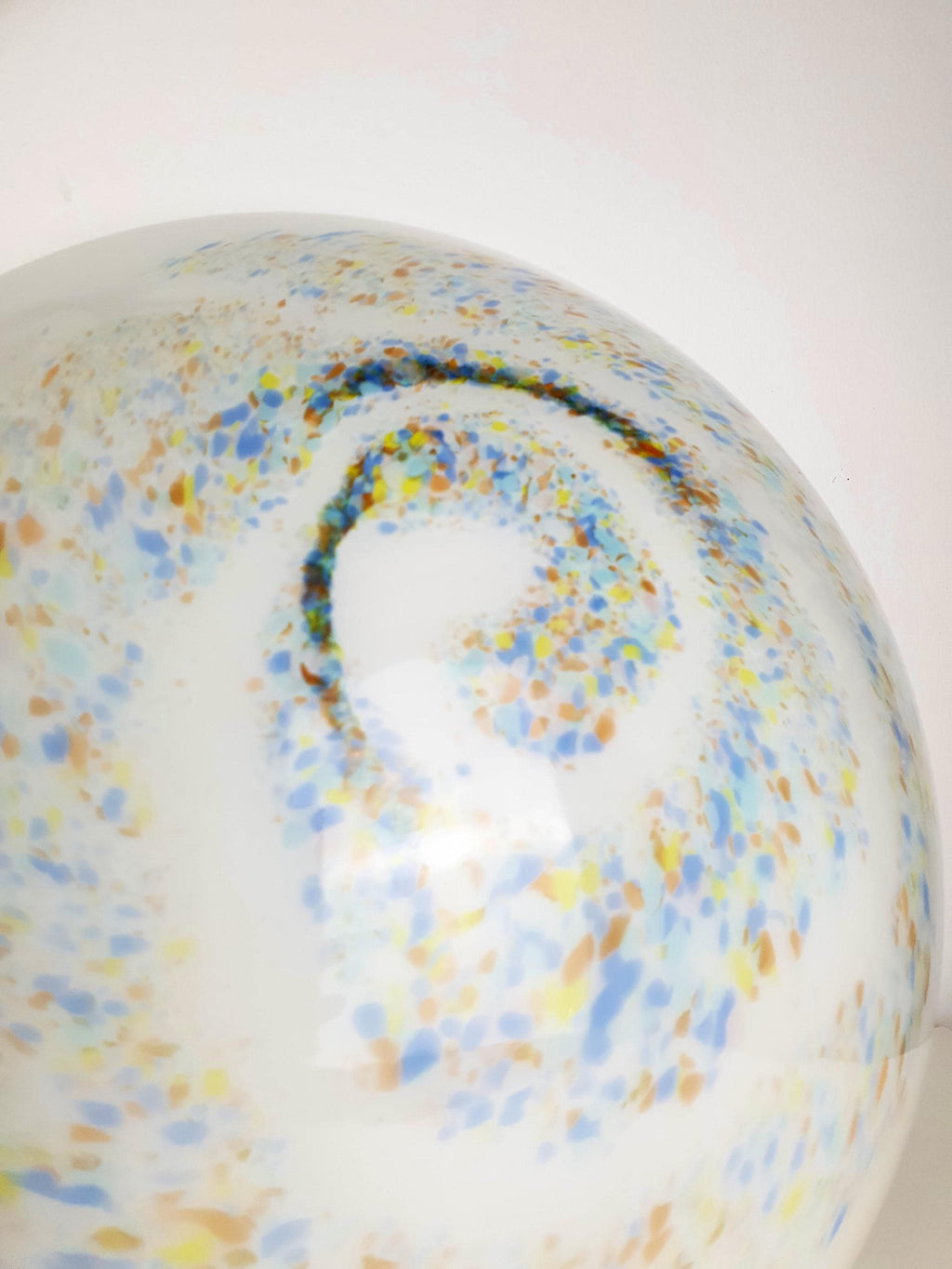 Ideal Lux Murano Glass Flush Mount Light | Colorful Galaxy Swirl Spots | Italian Mid-Century