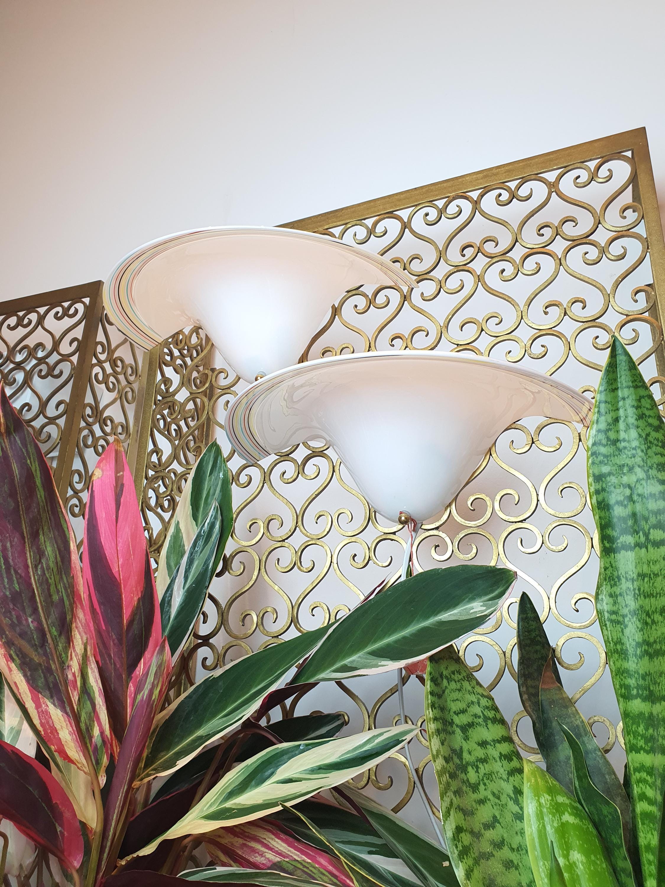 Murano Glass Wall Sconces: Colorful Midcentury Light Fixtures