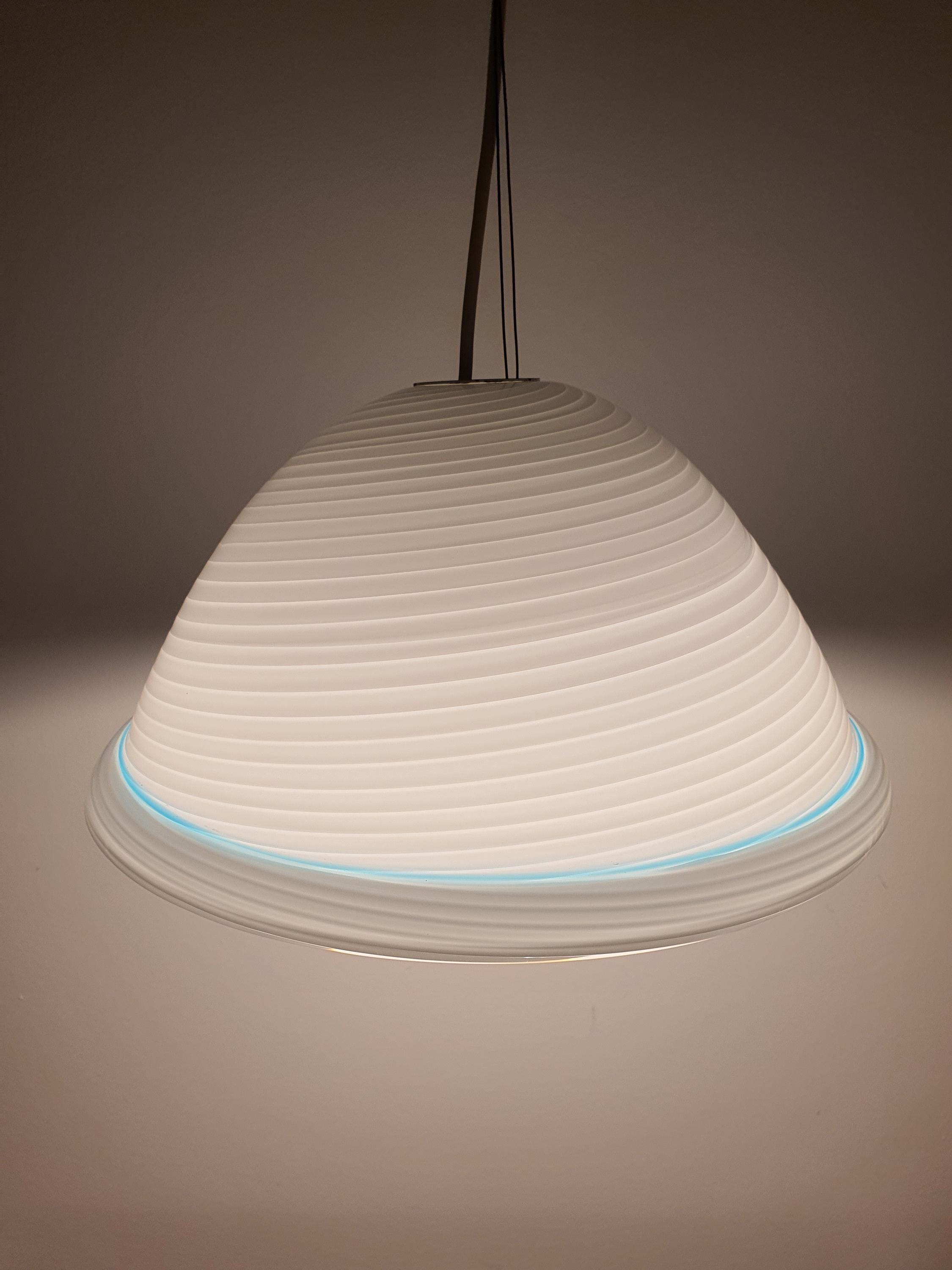 Murano Glass Hat Pendant Light: Nursery Decor, Handcrafted Italian Lighting