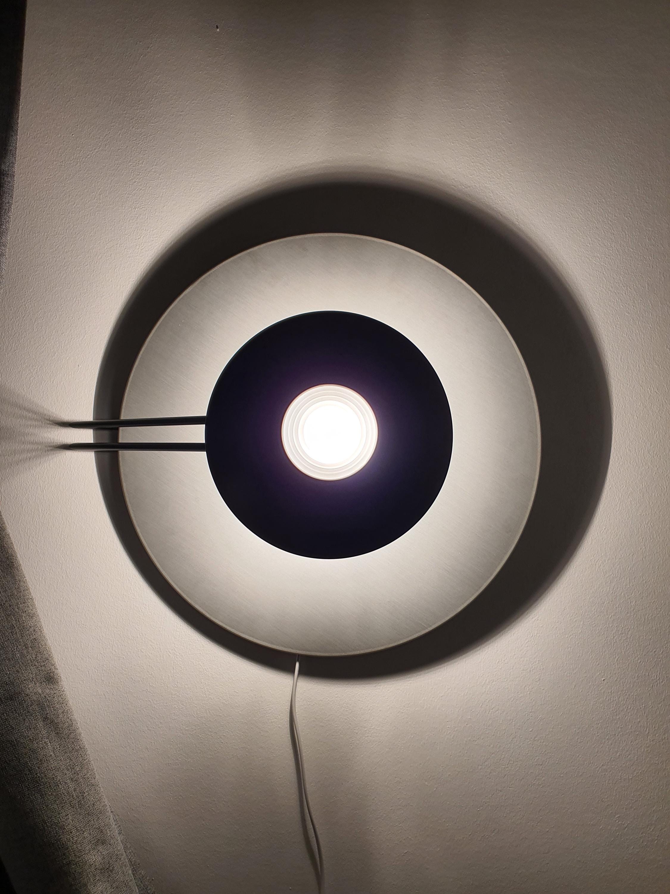 Alvaline Bologna Large Aluminium Wall Light 1980s Italian Memphis Postmodern