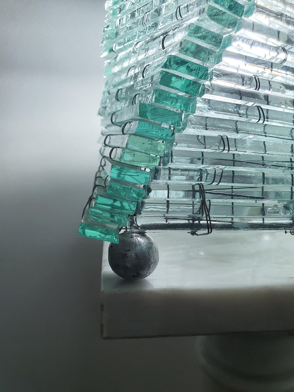 Mosaic Bottle Glass Table Lamp: Handcrafted Retro Twist Design