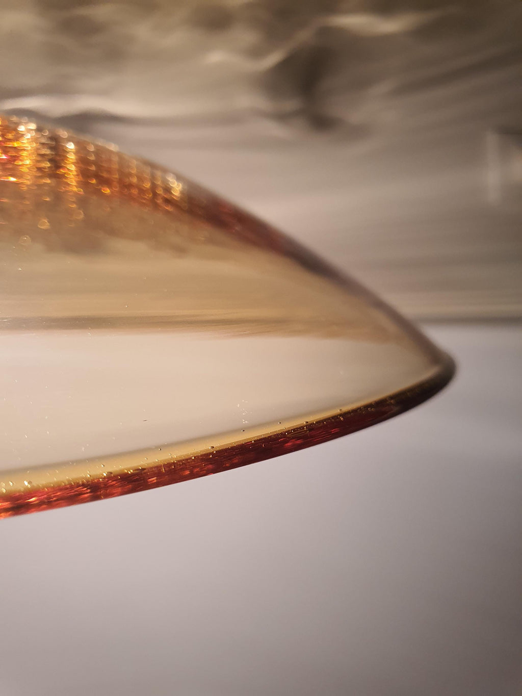 La Murrina Murano Glass Pendant Light: Caramel Bubble Dome, Art Nouveau