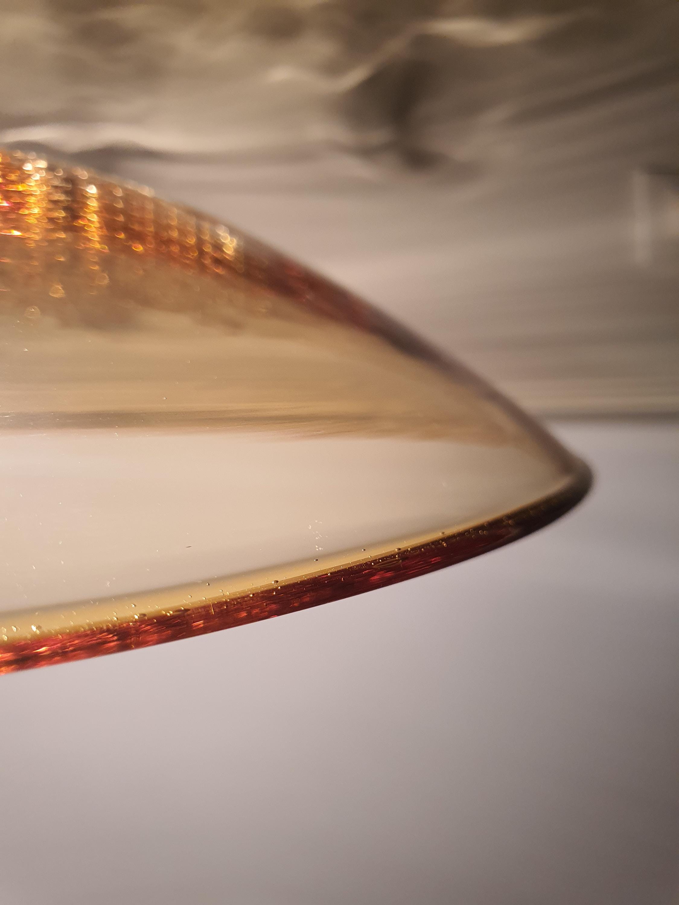 La Murrina Murano Glass Pendant Light: Caramel Bubble Dome, Art Nouveau