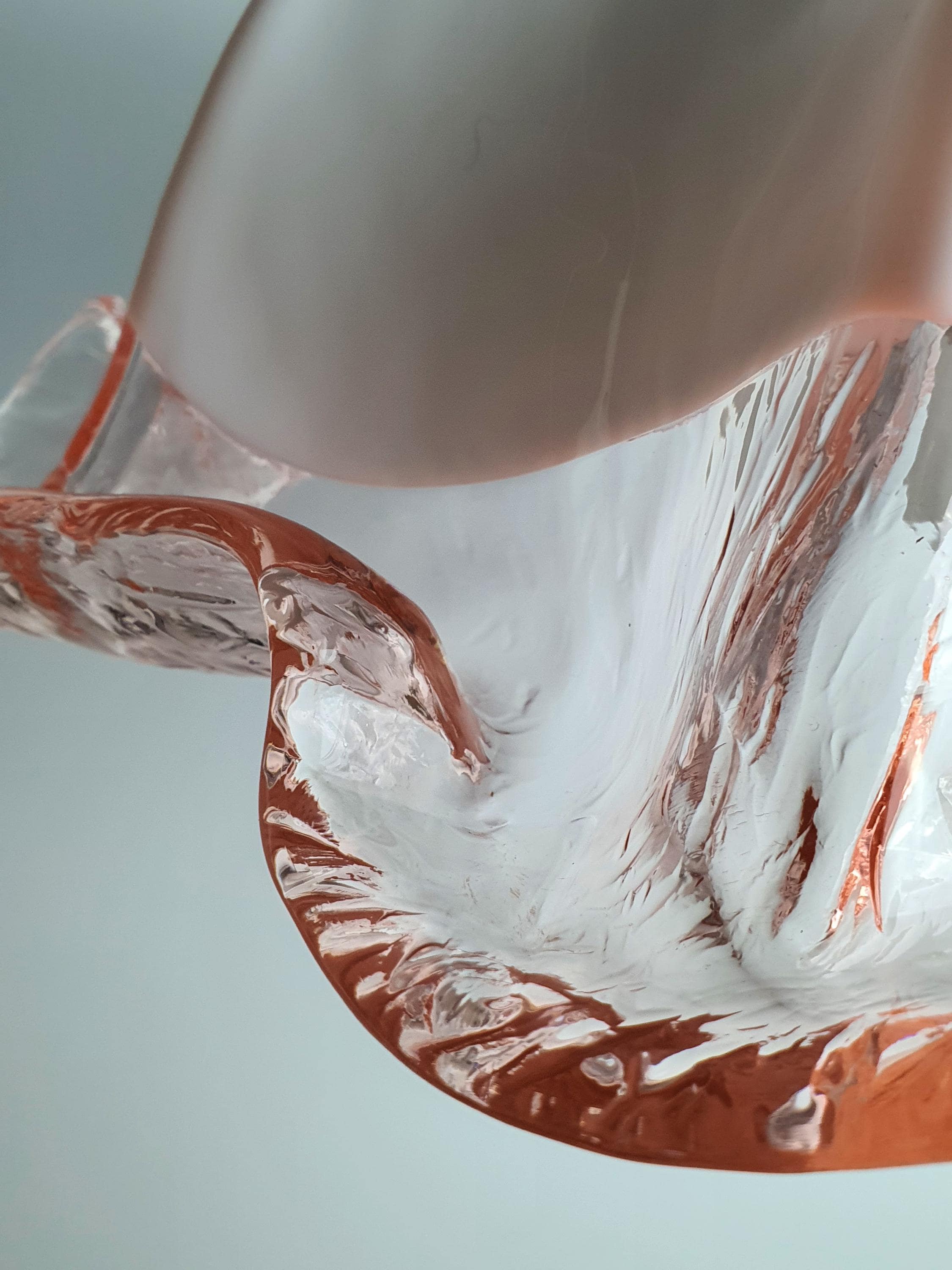 La Murrina Pink Tulip Pendant Light | Vintage Murano Glass Floral Lamp | Italian Mid-Century Lighting