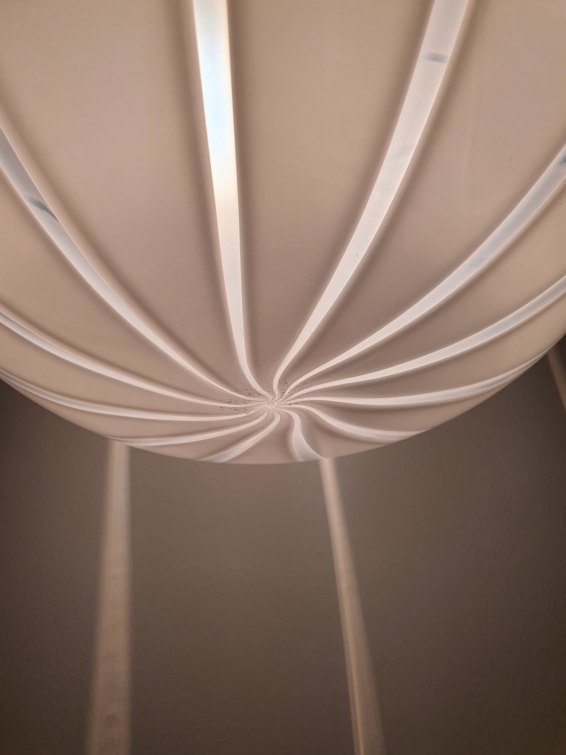 Vintage Murano Glass Swirl Pendant Lamp: Italian MCM Lighting