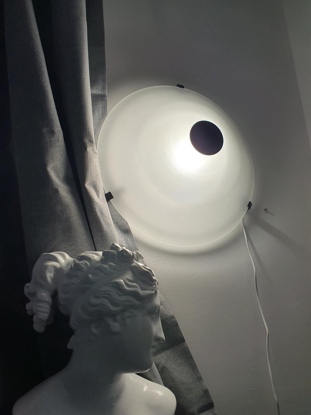 Italian postmodern ceiling light by F. Fabbian — installed as ceiling mount, ambient lighting