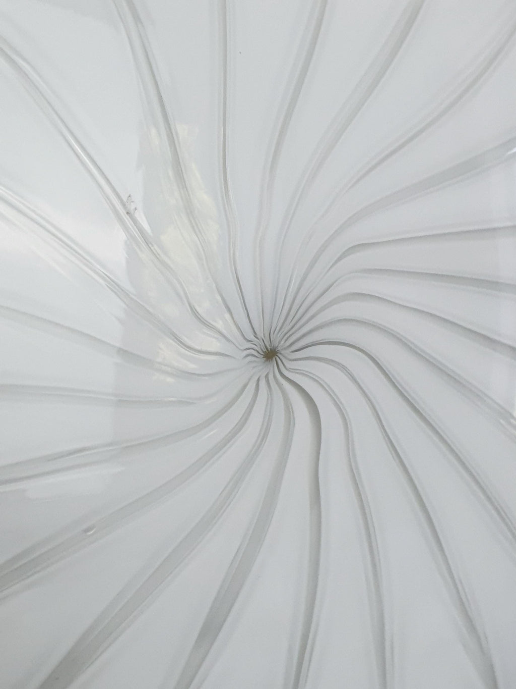 Vintage Murano Glass Flush Mount Light: Swirl Starburst, Mid-Century Modern