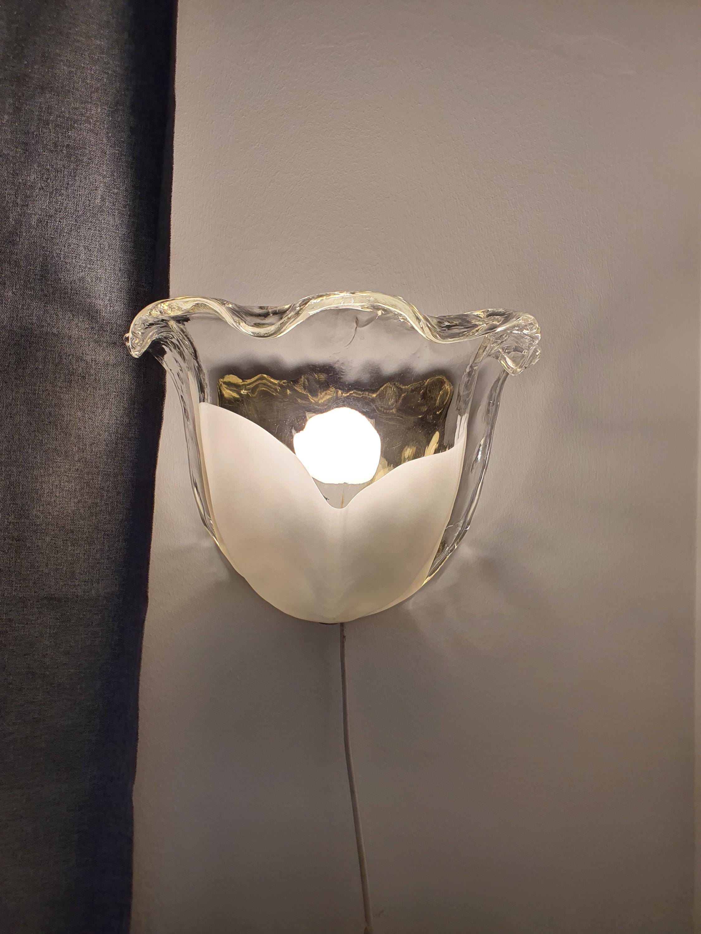 La Murrina Murano Glass Floral Wall Sconce: Italian Hand-Crafted Lighting
