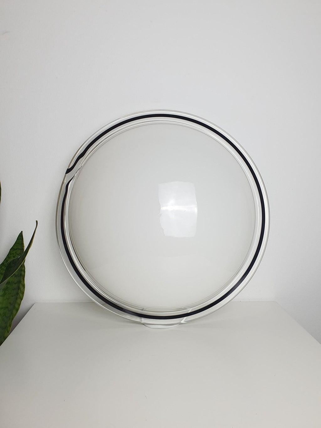 Murano Glass Flush Mount Light: Mid-Century Italian Ceiling/Wall Lamp