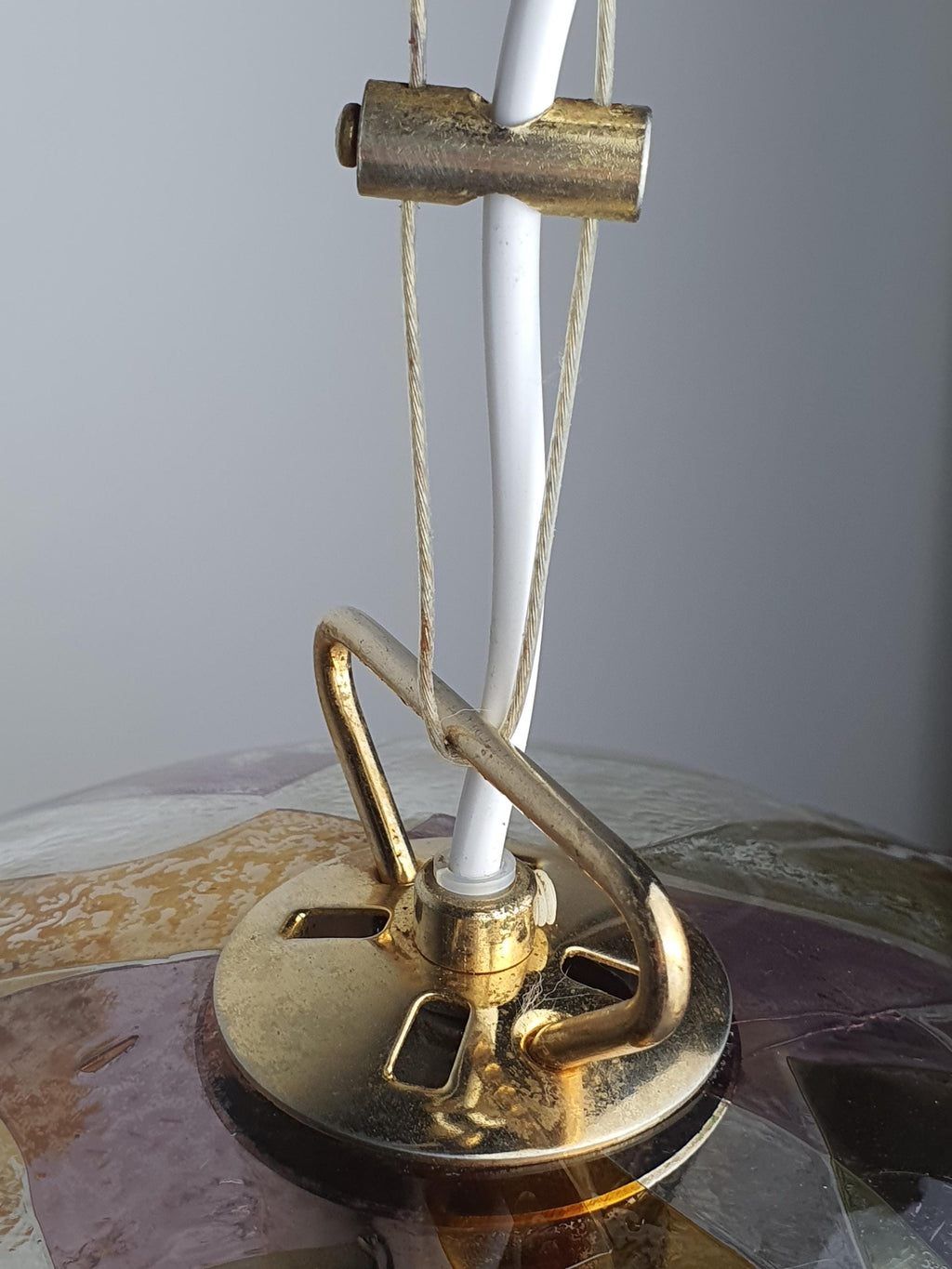 La Murrina 彩色穆拉诺玻璃钟形吊灯 – 绿色与黄色装饰