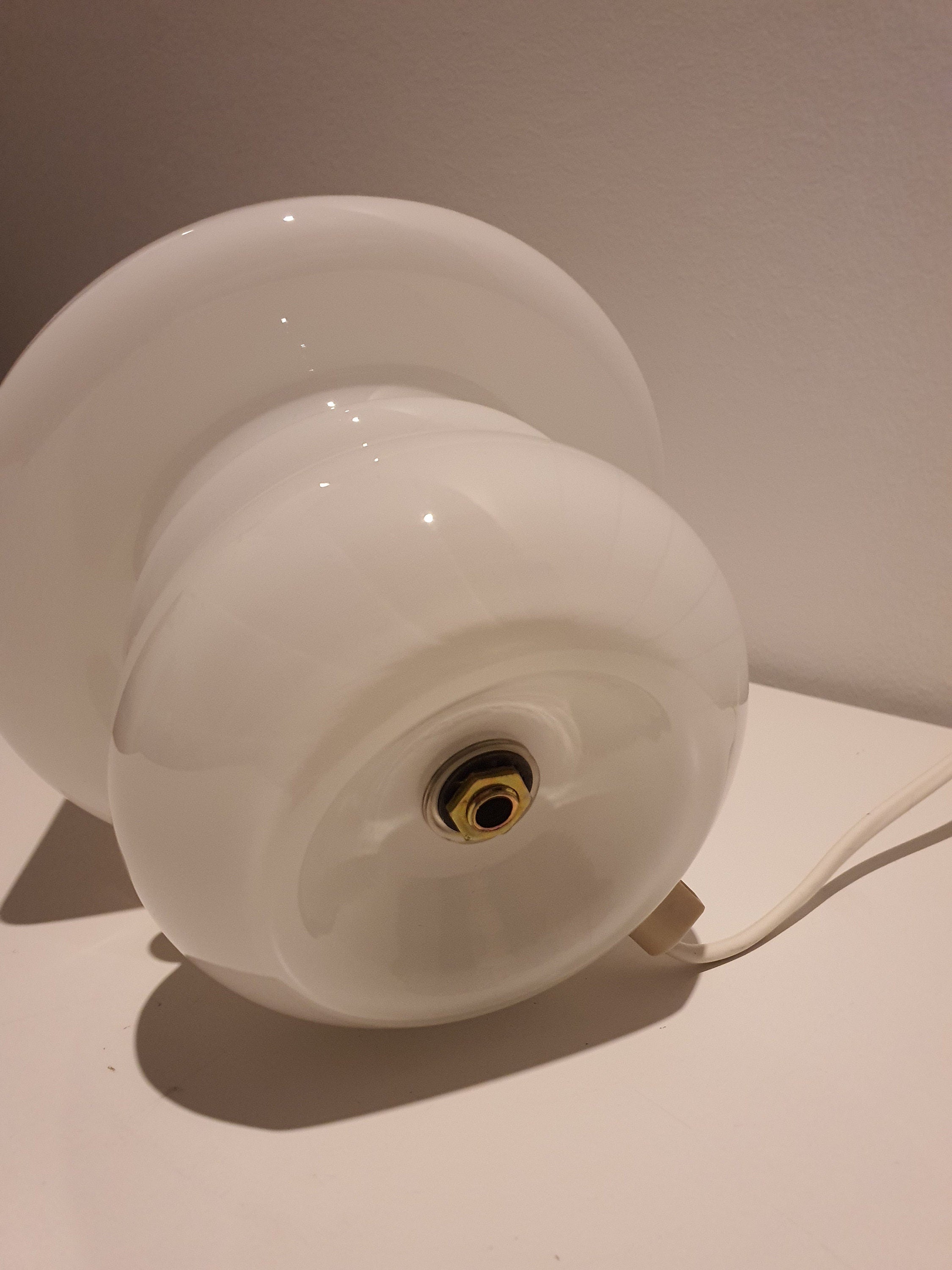 Murano Glass Mushroom Lamp: Mid-Century Modern Scandinavian Bedside Light