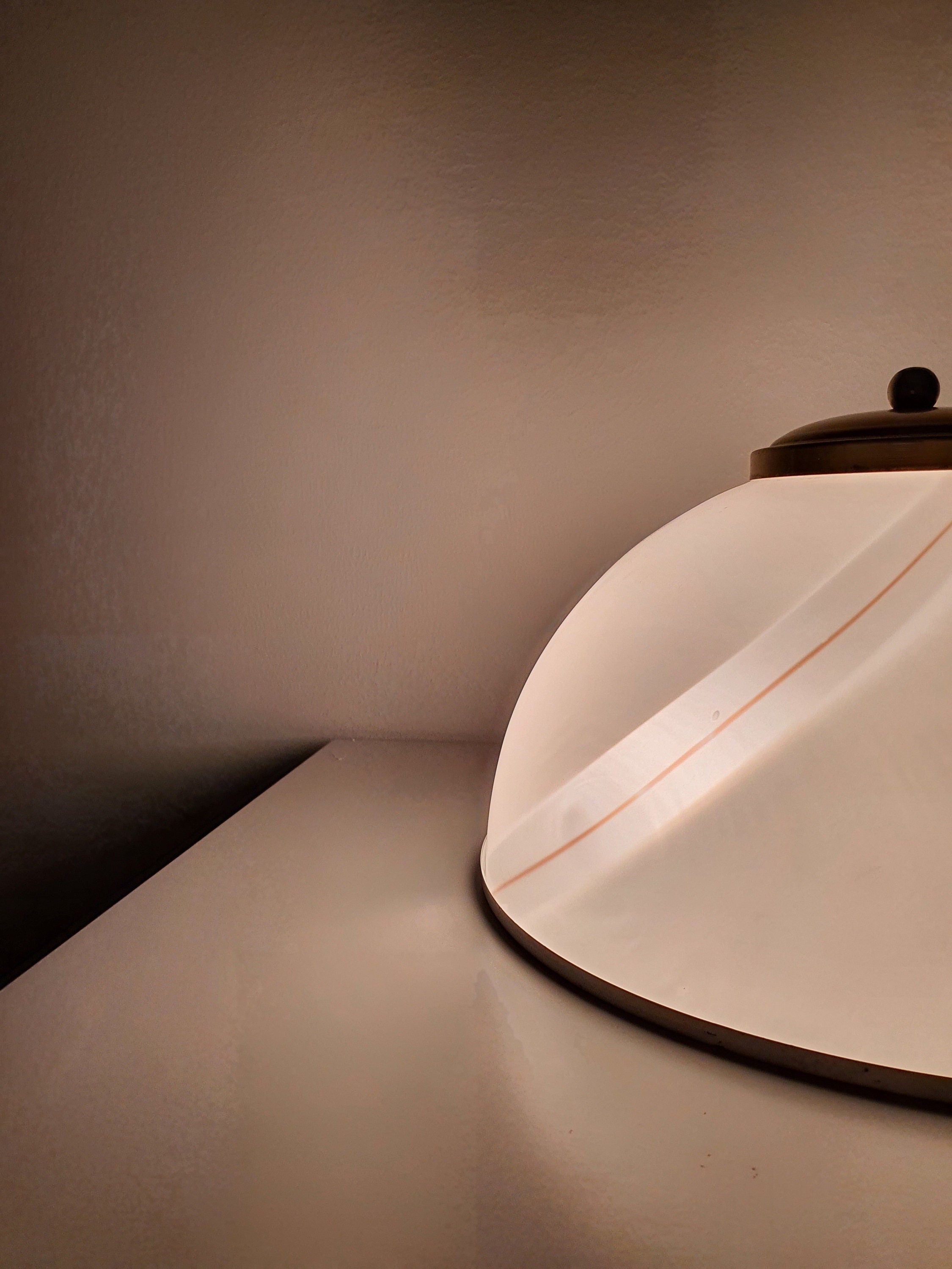 Vintage Italian Mid-Century Modern Murano Glass Table Lamp 1970s
