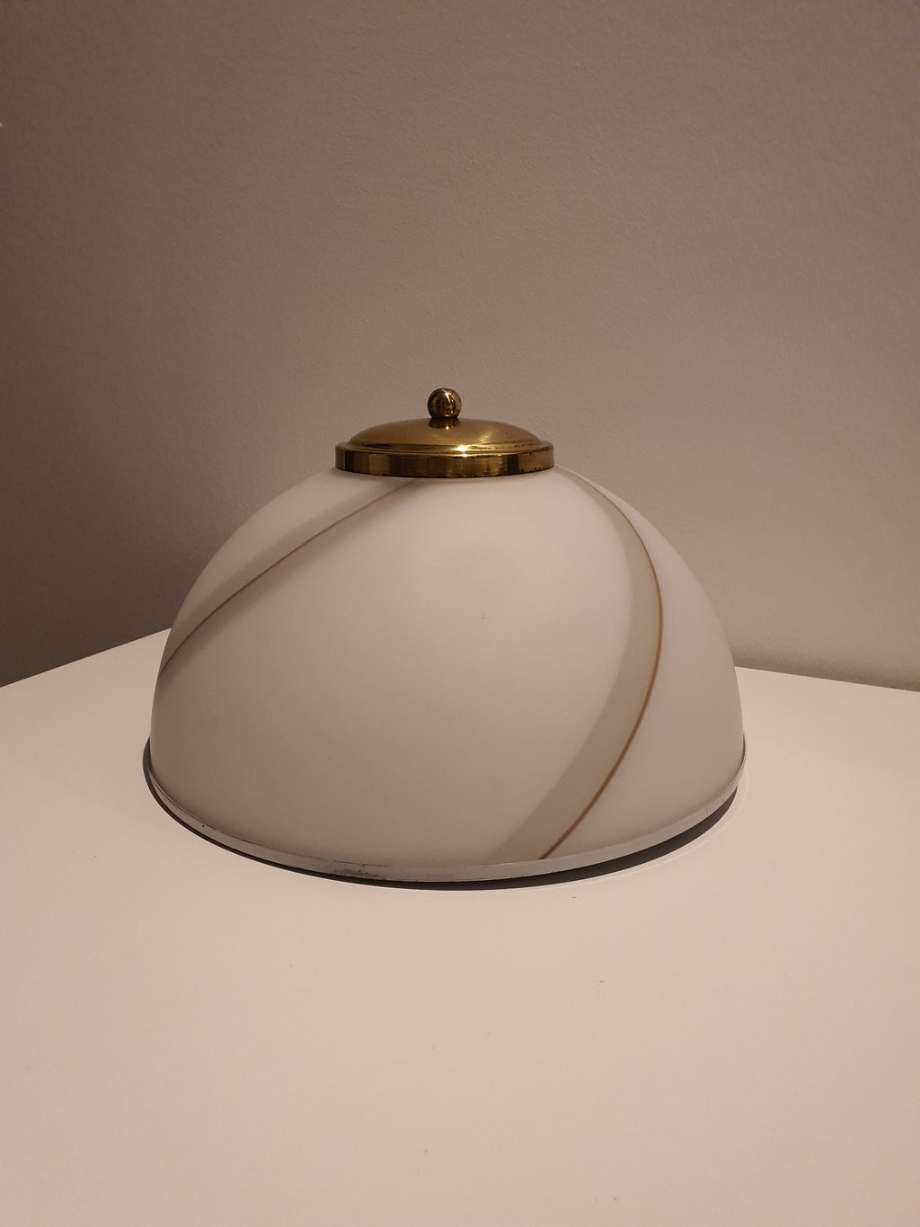 Vintage Italian Mid-Century Modern Murano Glass Table Lamp 1970s