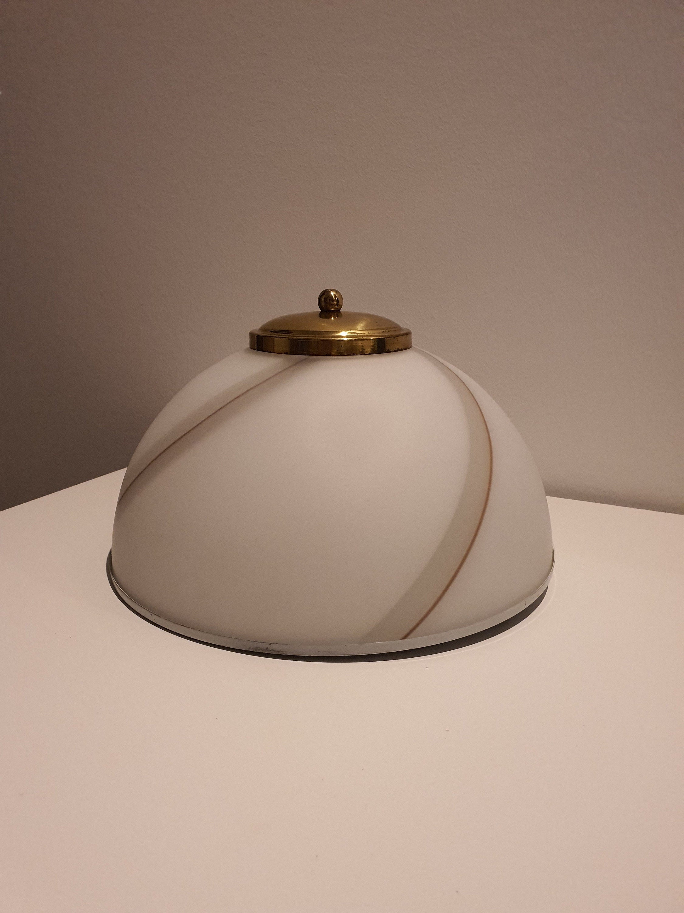 Vintage Italian Mid-Century Modern Murano Glass Table Lamp 1970s