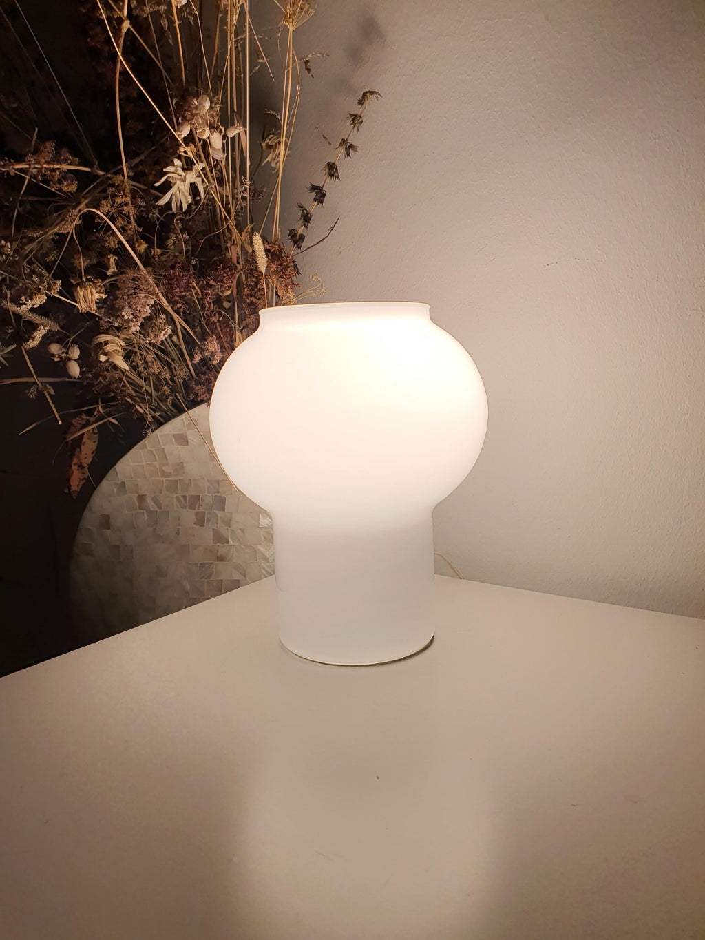 复古穆拉诺玻璃蘑菇台灯 | 意大利中世纪现代床头灯