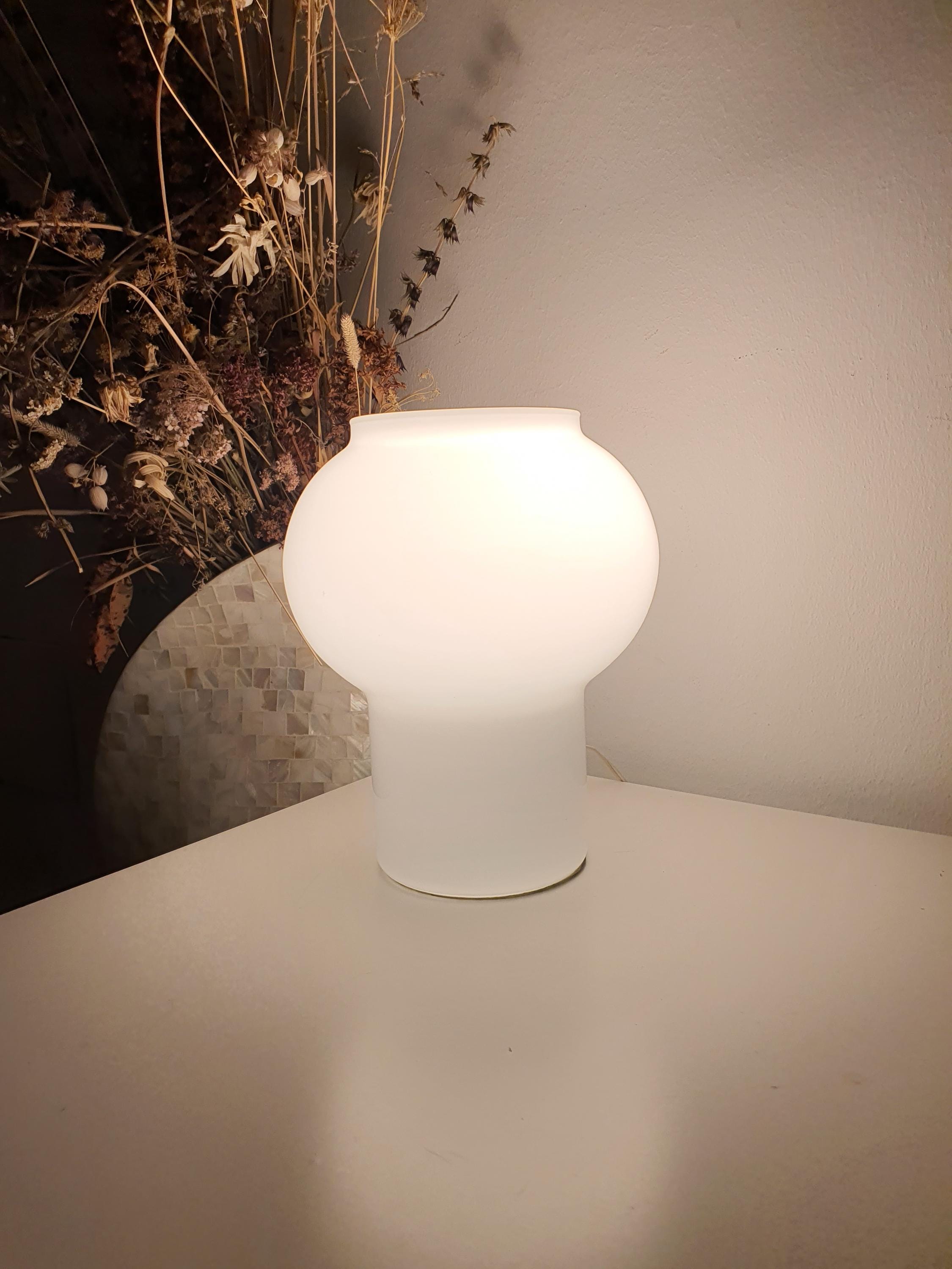 复古穆拉诺玻璃蘑菇台灯 | 意大利中世纪现代床头灯